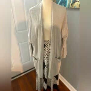 Donni Kimono O/S ribbed beige
